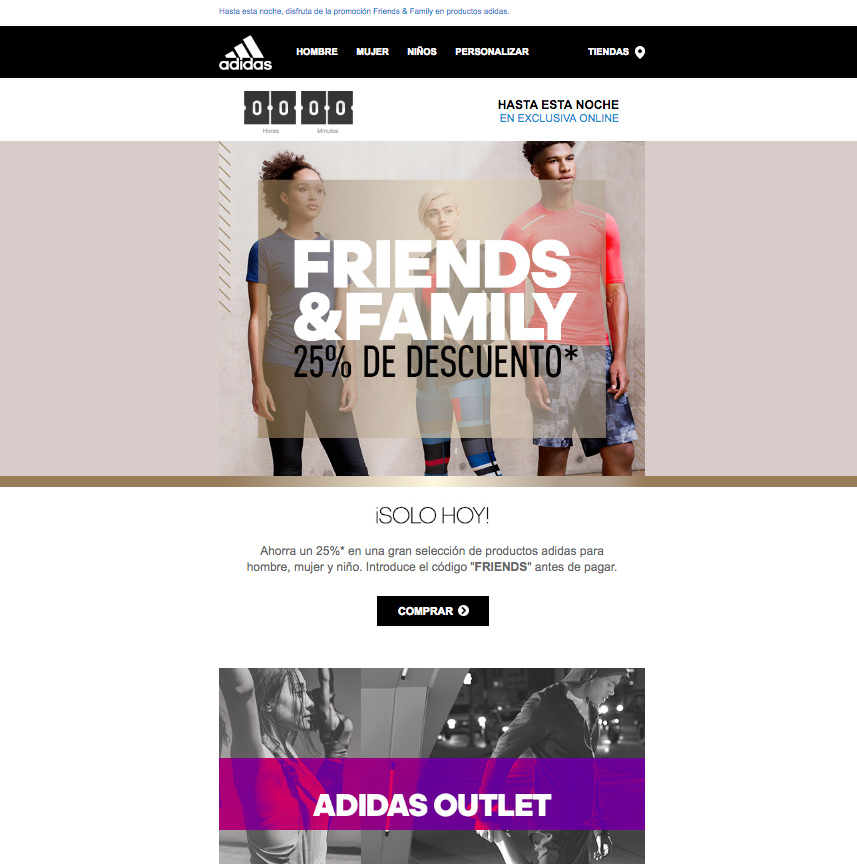 ancho-email-adidas | Servicios Email Marketing. Agencia de Email Marketing