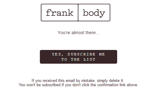 La original "carta de amor" de Frank Body