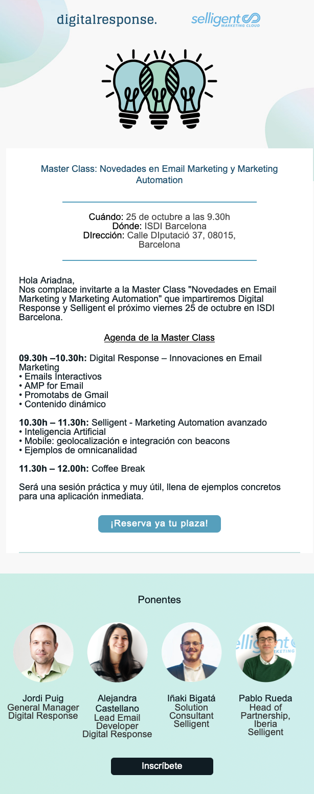Email Marketing y la organización de eventos | Servicios de Email  Marketing. Agencia de Email Marketing